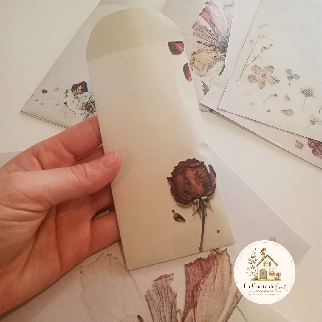 Flores entre Páginas - Colección de correspondencia botánica imprimible - Imagen 6