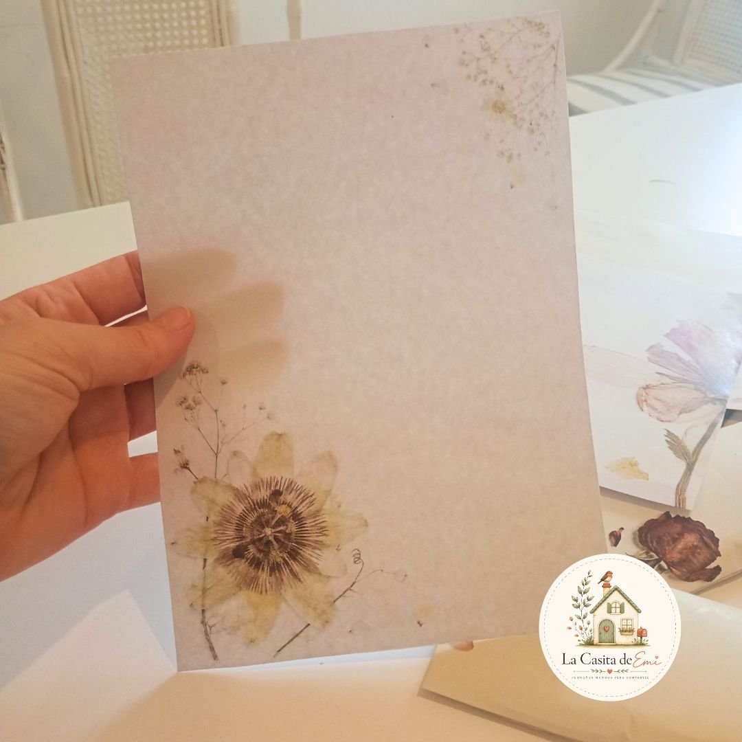 Flores entre Páginas - Colección de correspondencia botánica imprimible - Imagen 5