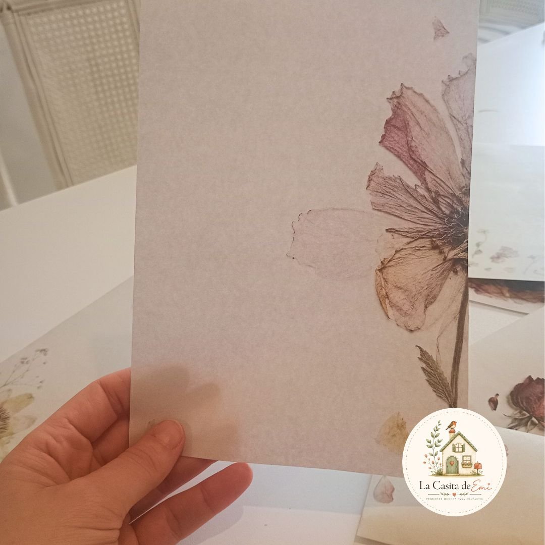 Flores entre Páginas - Colección de correspondencia botánica imprimible - Imagen 4