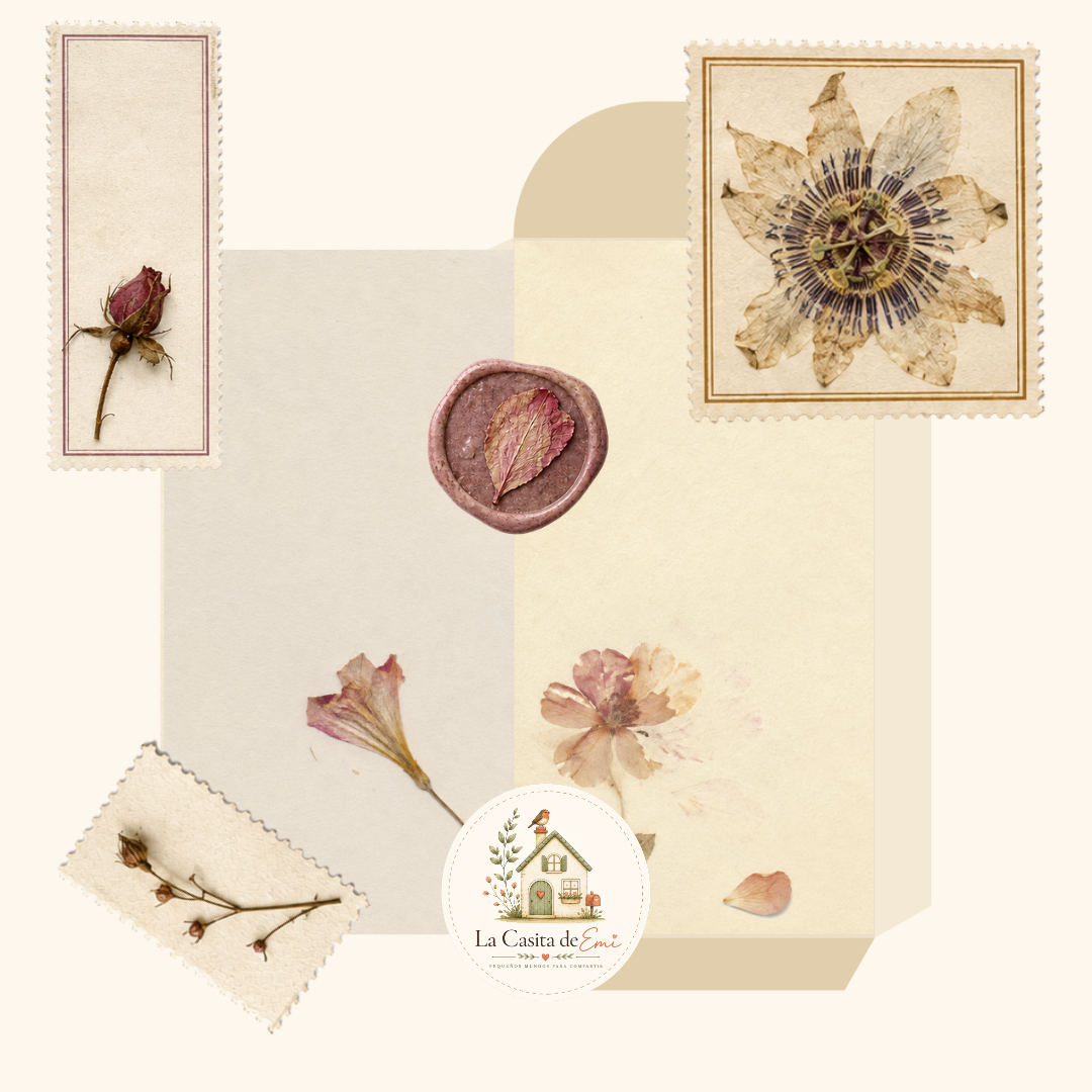 Flores entre Páginas - Colección de correspondencia botánica imprimible - Imagen 10